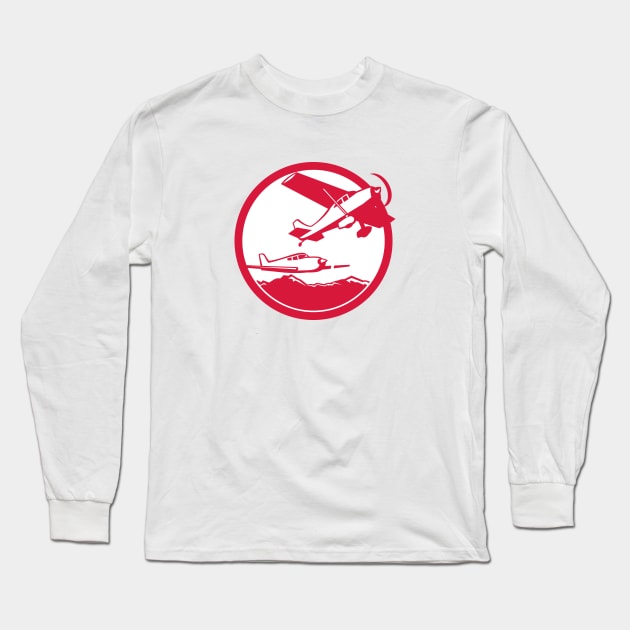 Planes in the Sky Long Sleeve T-Shirt by Jetmike